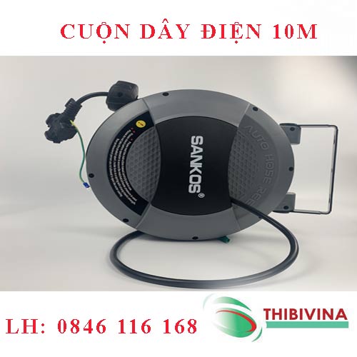Cuộn dây điện tự rút 2.5mm2x3 lõi dài 10M Sankos 