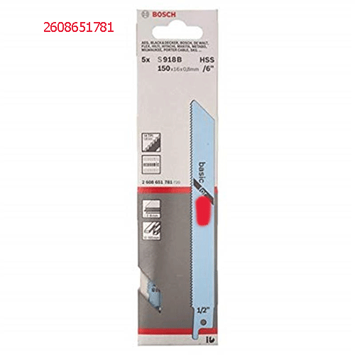 Lưỡi cưa kiếm S 918 BF-Sắt (bộ 5 lưỡi) 2608651781