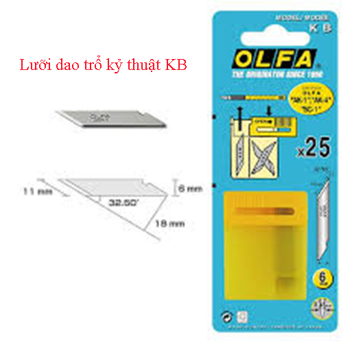 Lưỡi dao trổ kỷ thuật KB
