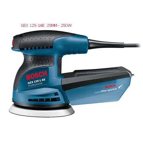 Máy chà nhám hãng bosch GEX 125-1AE  125MM - 250W