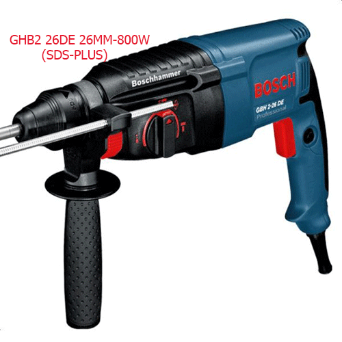 Máy khoan bê tông chuyên dụng GBH 2-26DE 26MM - 800W (SDS - PLUS)