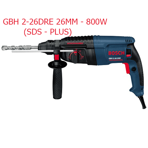 Máy khoan bê tông chuyên dụng GBH 2-26DRE  26MM - 800W  (SDS - PLUS)