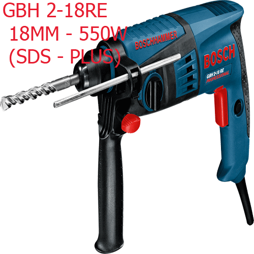 Máy khoan búa GBH 2-18RE  18MM - 550W  (SDS - PLUS)