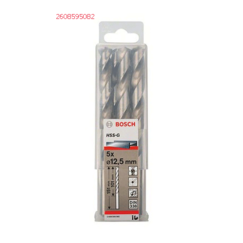 Mũi khoan sắt HSS-G 12.5mm (hộp 5 mũi) 2608595082
