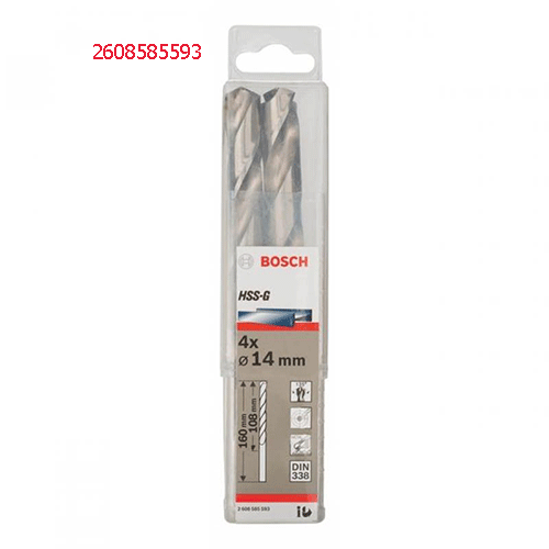 Mũi khoan sắt HSS-G 14mm (hộp 4 mũi) 2608585593