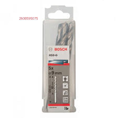 Mũi khoan sắt HSS-G 9.0mm (hộp 5 mũi) 2608595075